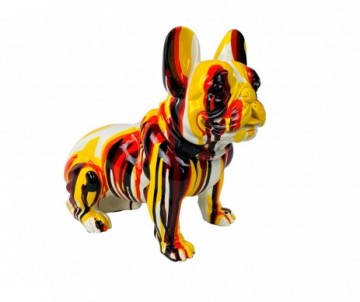 BULLDOGUE FRANCAIS TRACH 33CM EN RESINE