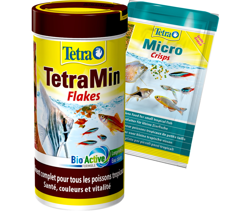 Tetra TetraMin Crisps 250ml Nourriture en flocons pour poissons