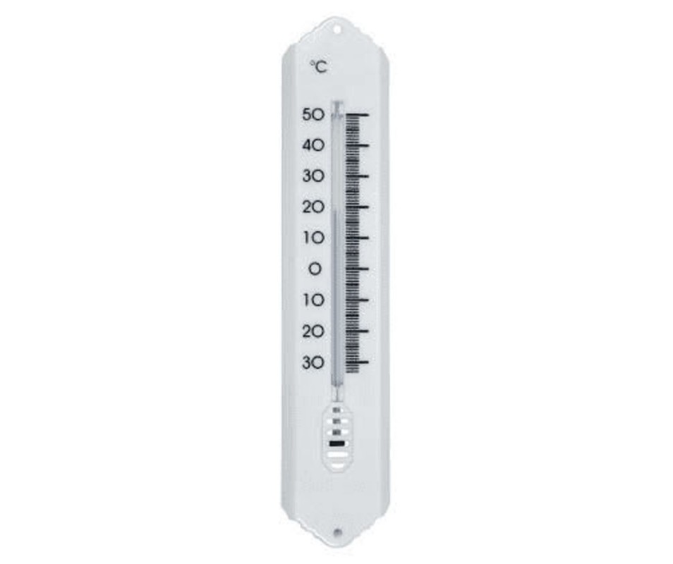 Thermomètre METALTEX Thermomètre intérieur ou extérieur en plastique - -  Blanc - Plastique