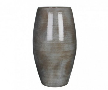 VASE RONDE GRIS F  - H70XD39CM