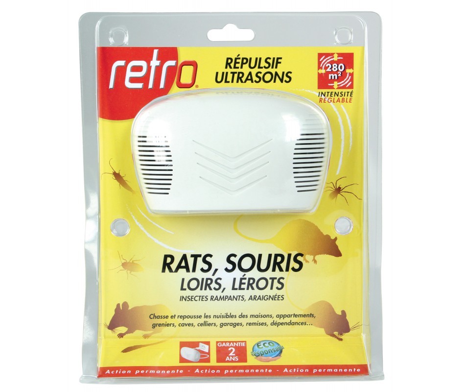 Souris et rat Free 50 Battery Ultrason répulsif - Central Jardin