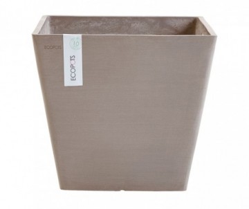 POT ROTTER CARRE TAUPE 40CM