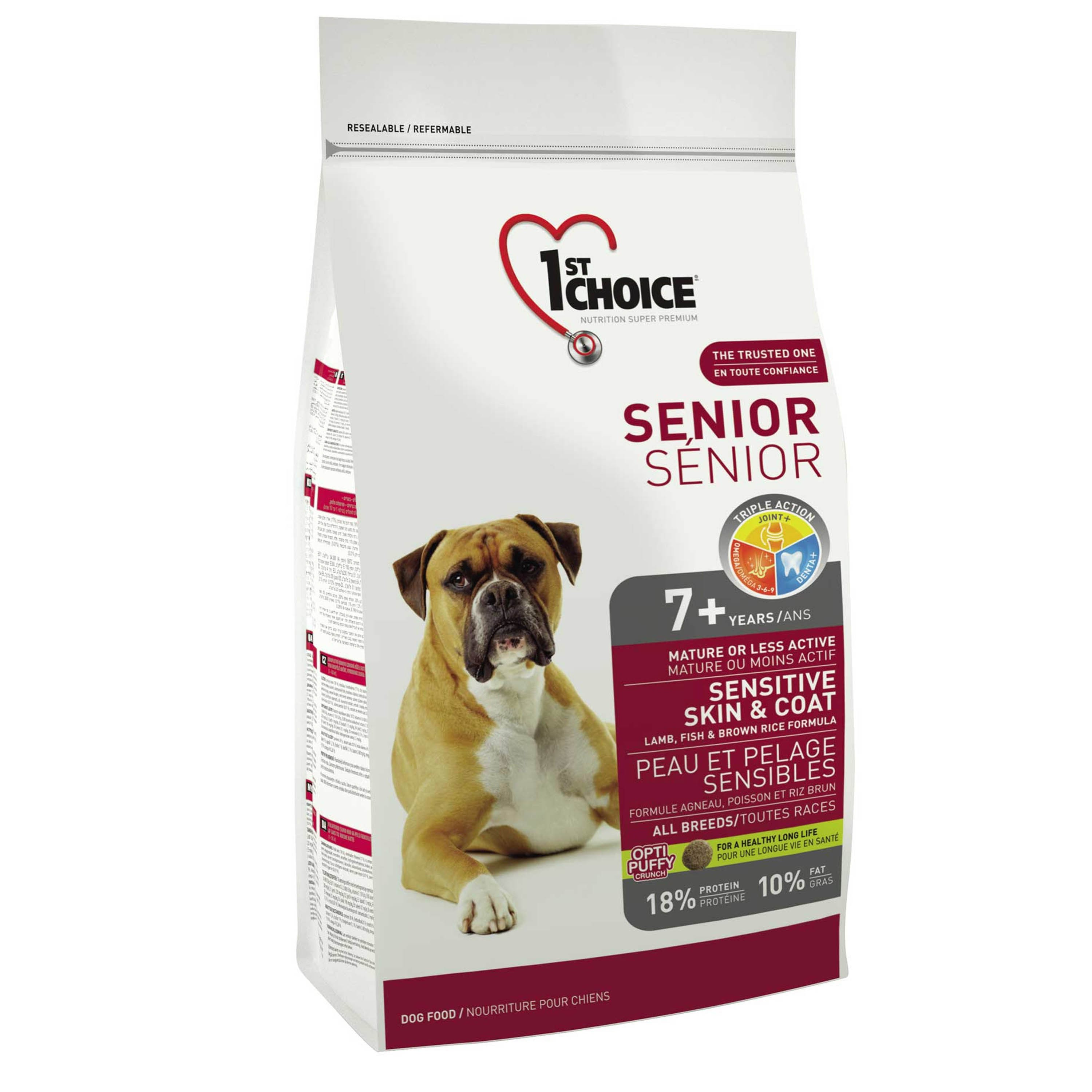 Croquettes Chien Senior Peau Et Pelage Sensibles Agneau Poisson Kg St Choice