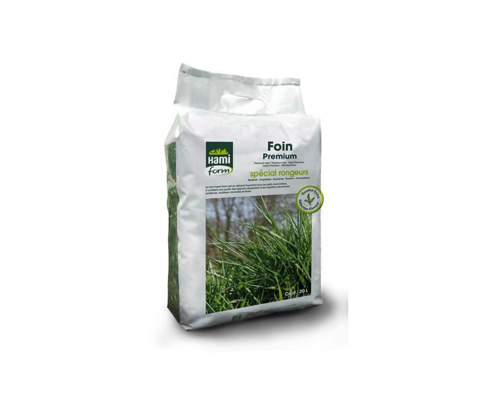 Foin de Crau AOP Bio 20 Litres - Foin Premium pour Lapin et Rongeur