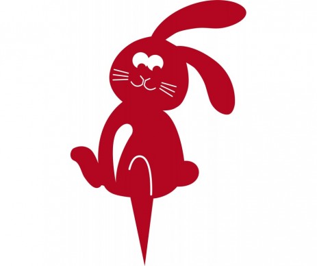 FIGRURINE LAPIN ROUGE