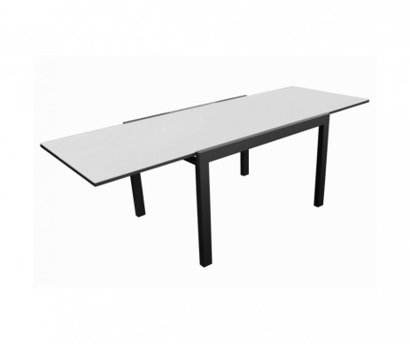 TABLE EXTENSIBLE ELISE GRAPHITE/PERLE 200X300X100CM