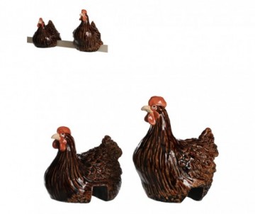 POULE MARRON F. L17X13